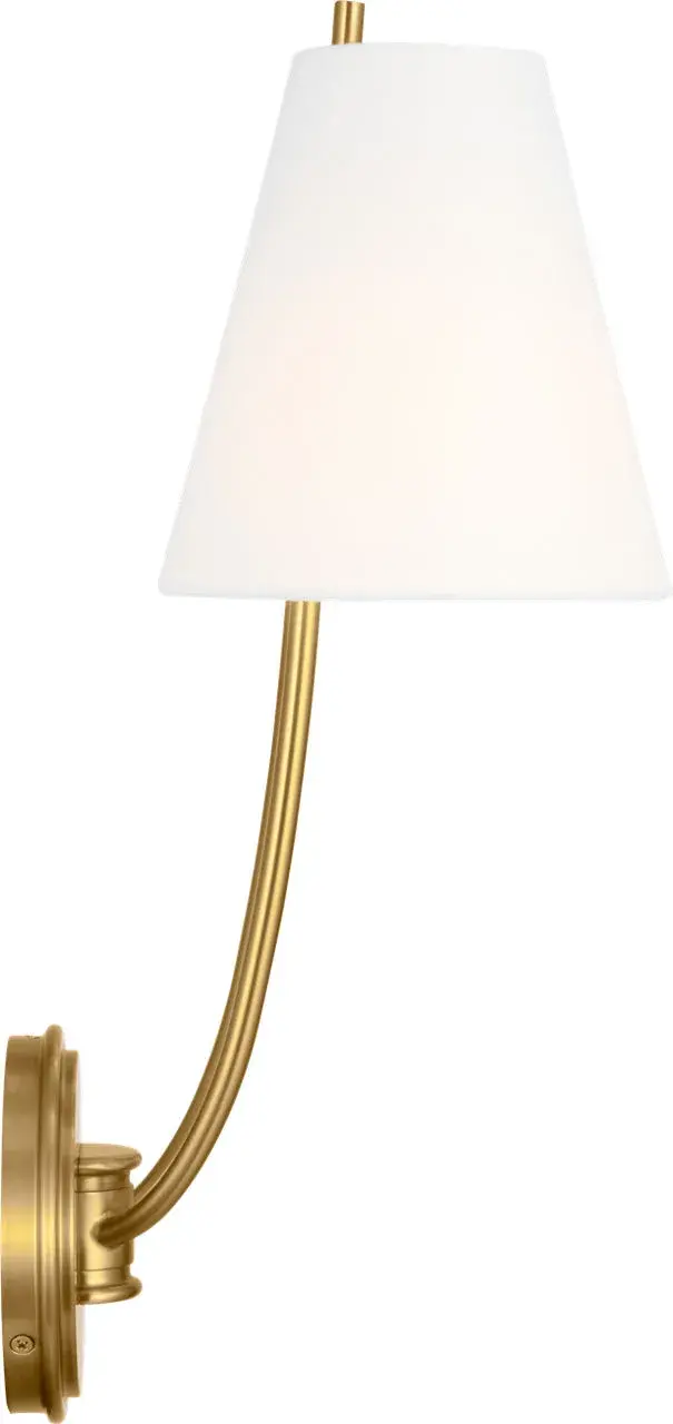 Marina 18" Double Sconce in Burnished Brass - Image 5
