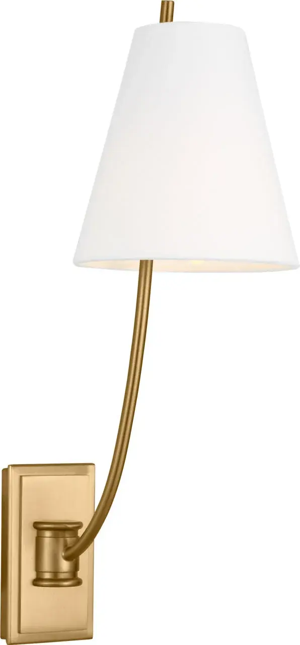 The Marina 18" Sconce brings refined nautical elegance to any space with its boat-hull-inspired frame and thoughtful detailing. The extending arm creates subtle depth while the burnished brass finish adds warmth and sophistication.