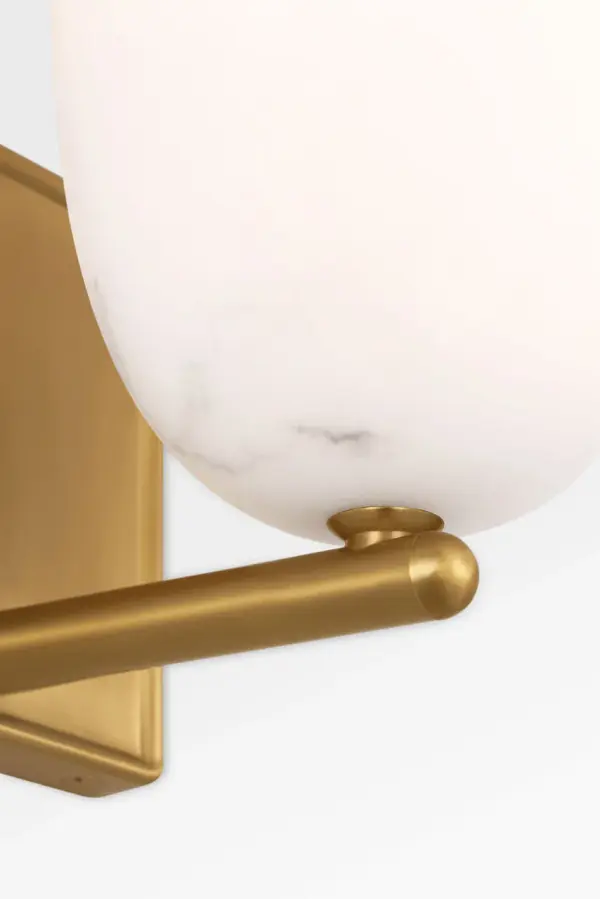 Savina 12" Sconce in Burnished Brass - Image 4