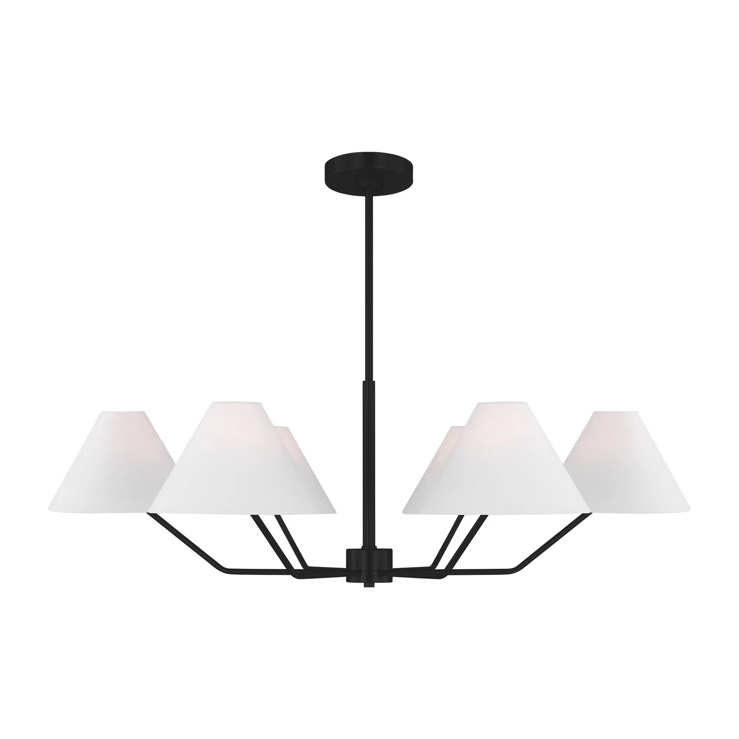 Burke 6-Light Chandelier in Midnight Black