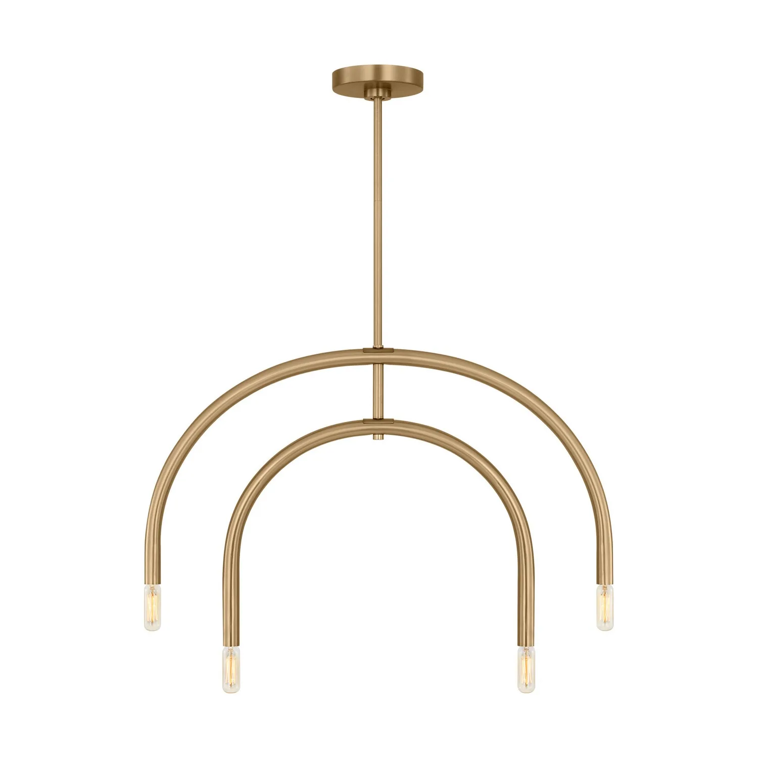 Hadden Four Light Chandelier in Satin Brass