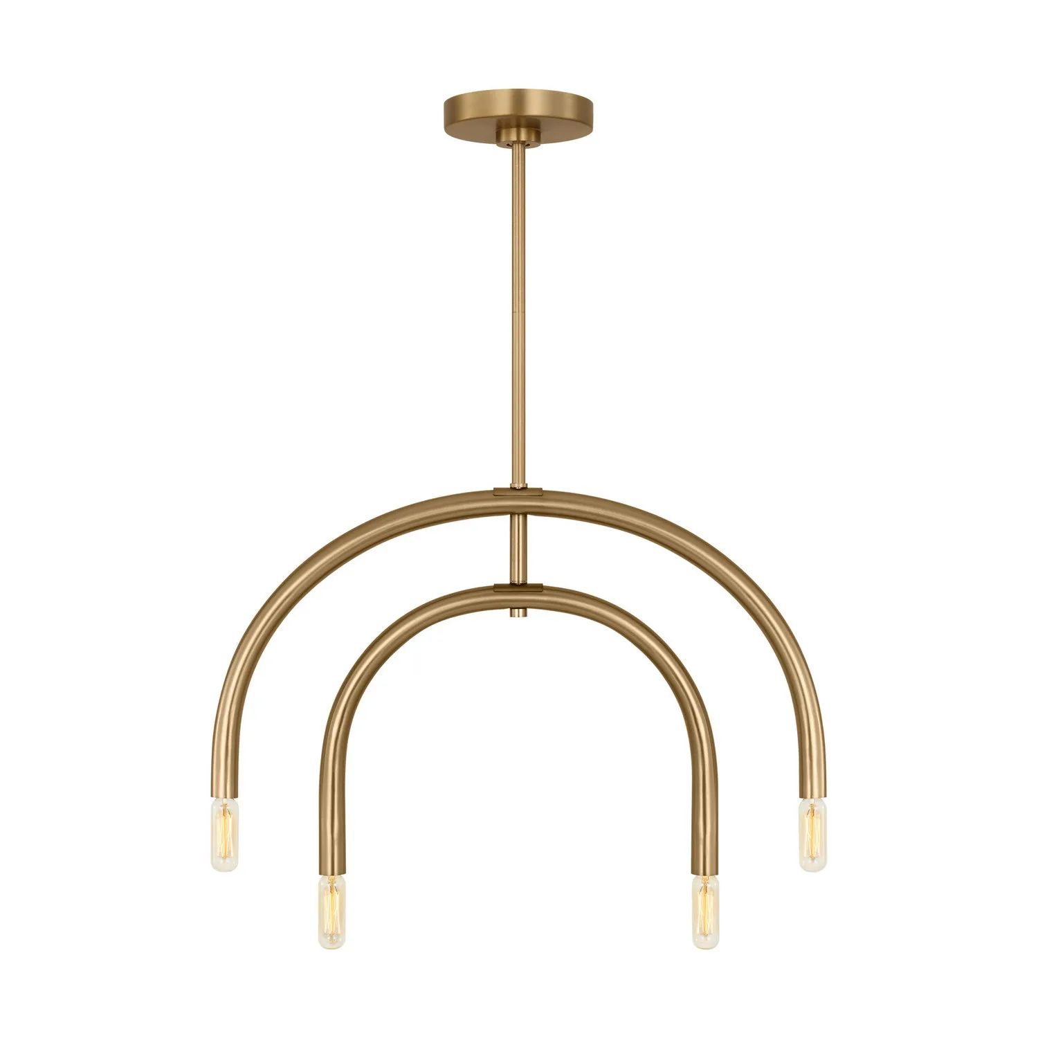 Hadden Four Light Chandelier in Satin Brass