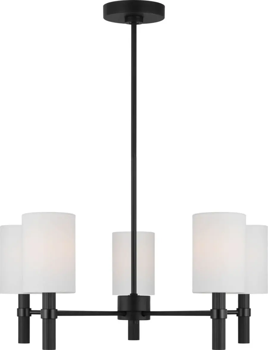 Manor Medium Chandelier in Midnight Black - Image 1