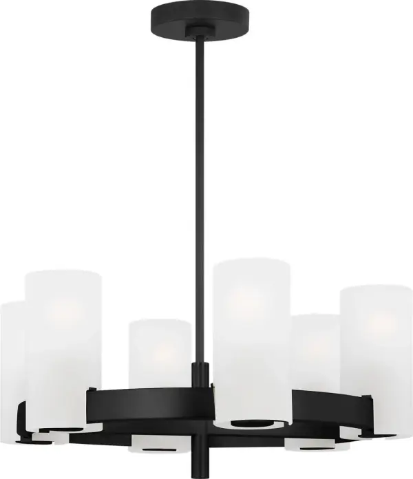 Rhode Medium Chandelier in Midnight Black - Image 3