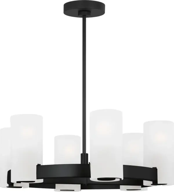 Rhode Medium Chandelier in Midnight Black - Image 4