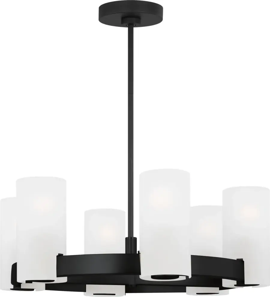 Rhode Medium Chandelier in Midnight Black - Image 4