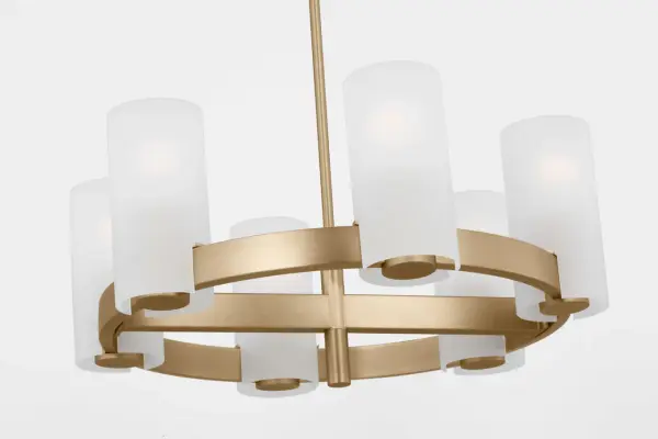 Rhode Medium Chandelier in Satin Brass - Image 5