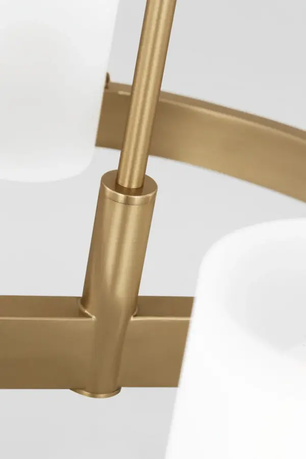 Rhode Medium Chandelier in Satin Brass - Image 6