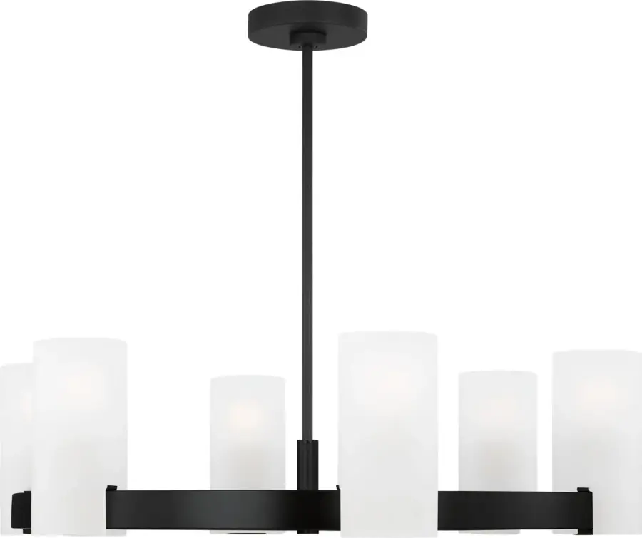 Rhode Large Chandelier in Midnight Black - Image 4