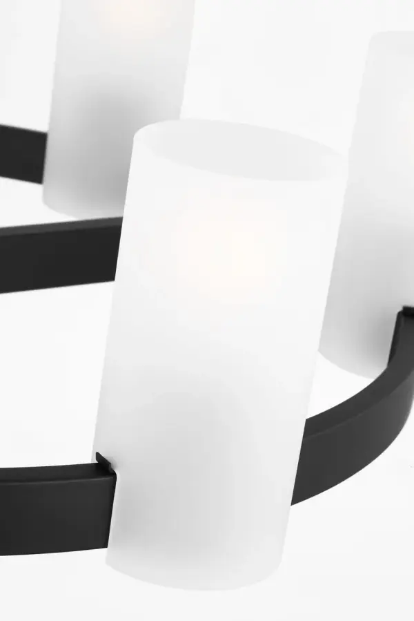 Rhode Large Chandelier in Midnight Black - Image 6