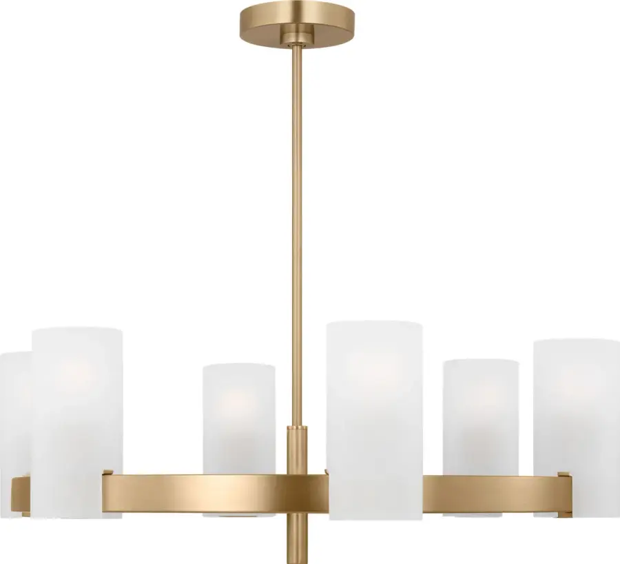 Rhode Large Chandelier in Satin Brass - Image 2