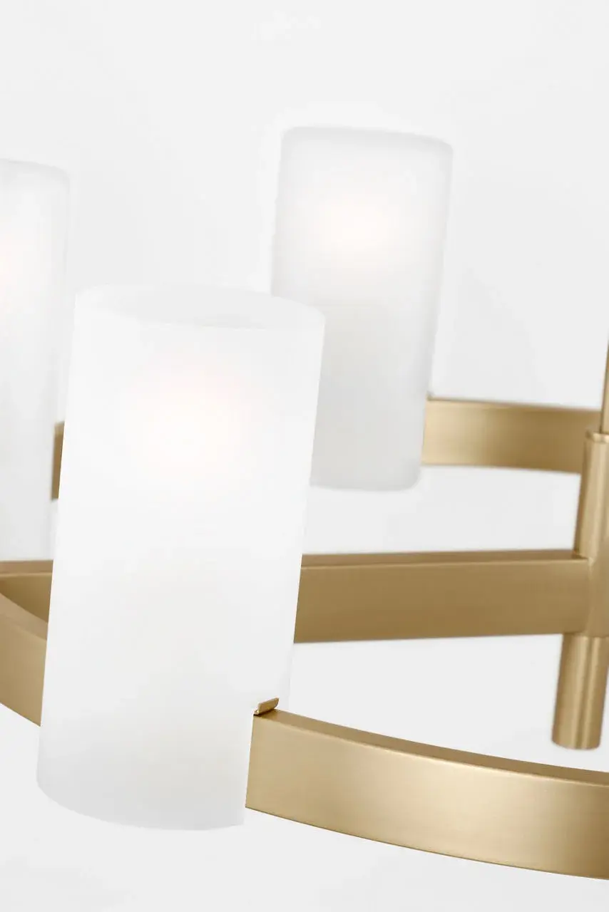 Rhode Large Chandelier in Satin Brass - Image 5