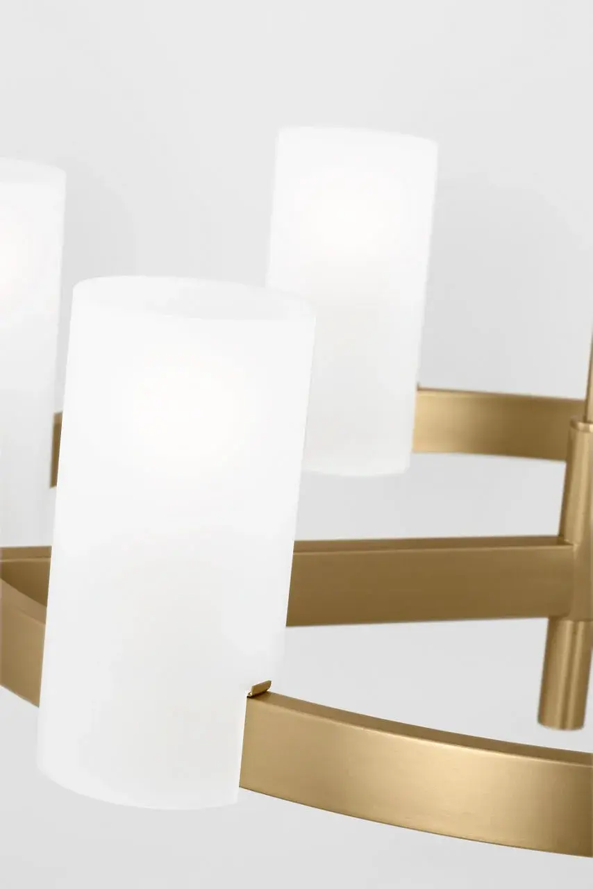 Rhode Large Chandelier in Satin Brass - Image 6
