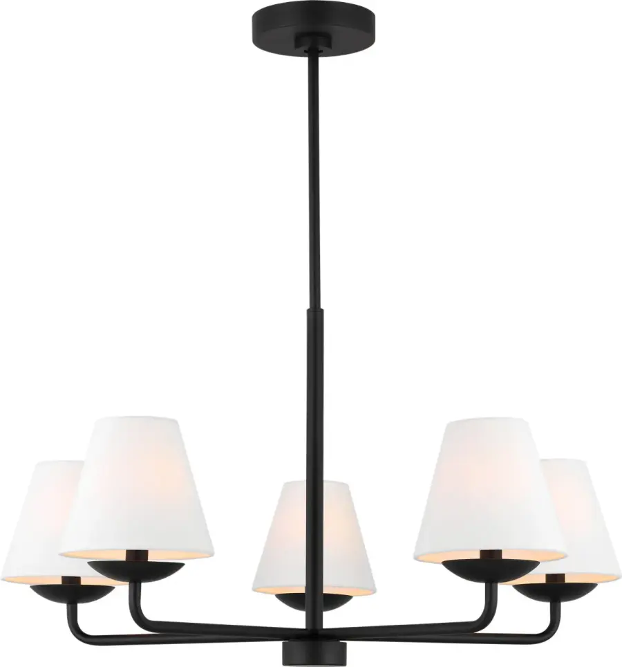 Albion Medium Chandelier in Midnight Black - Image 2