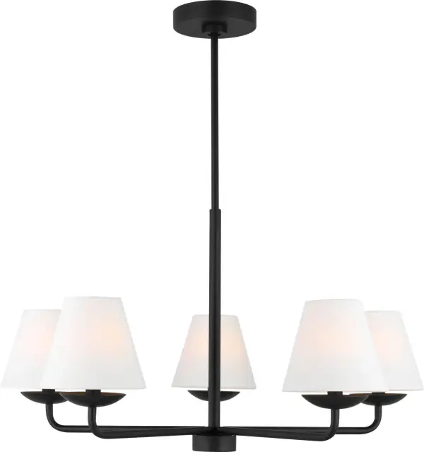Albion Medium Chandelier in Midnight Black - Image 3
