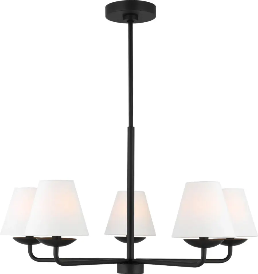 Albion Medium Chandelier in Midnight Black - Image 3
