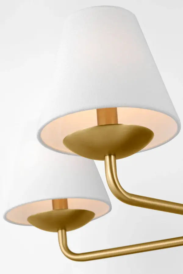 Albion Medium Chandelier in Satin Brass - Image 6