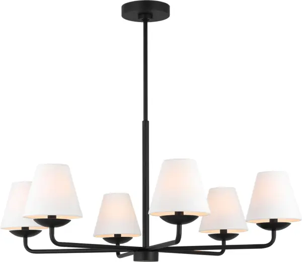 Albion Large Chandelier in Midnight Black - Image 3