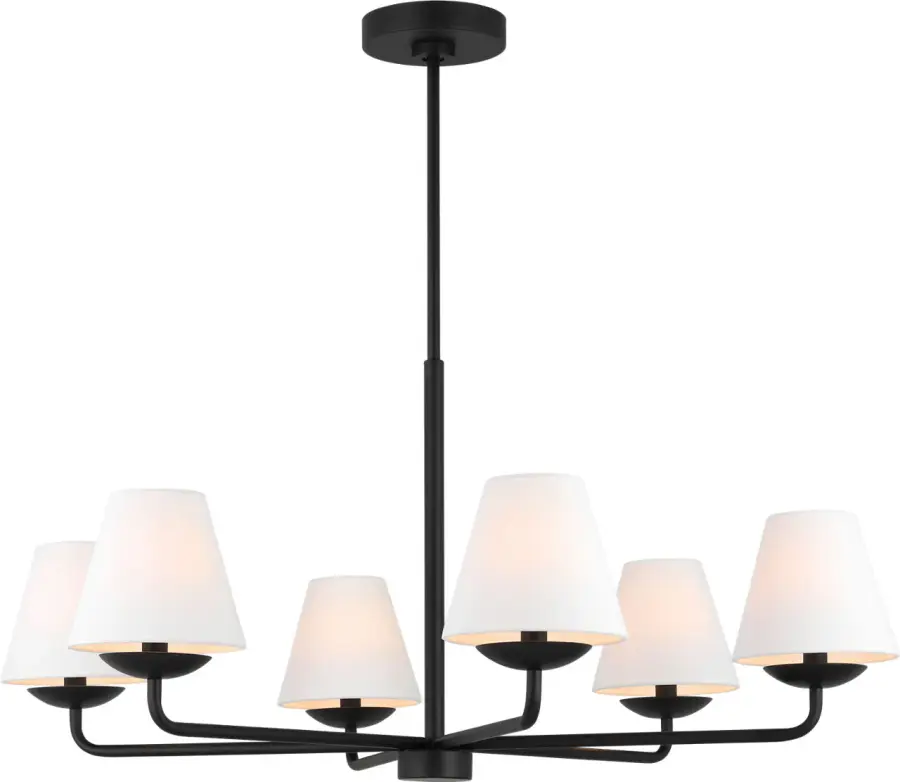 Albion Large Chandelier in Midnight Black - Image 3