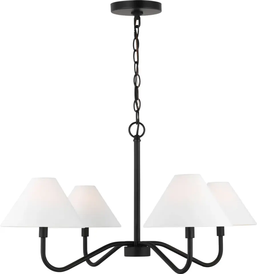 Eldon Medium Chandelier in Midnight Black - Image 1