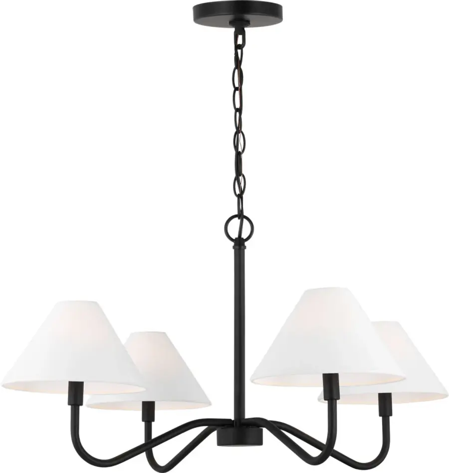 Eldon Medium Chandelier in Midnight Black - Image 2