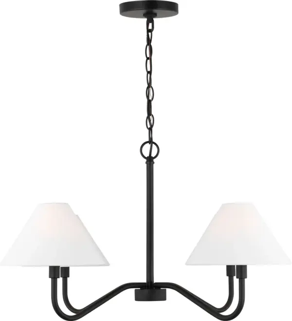 Eldon Medium Chandelier in Midnight Black - Image 3