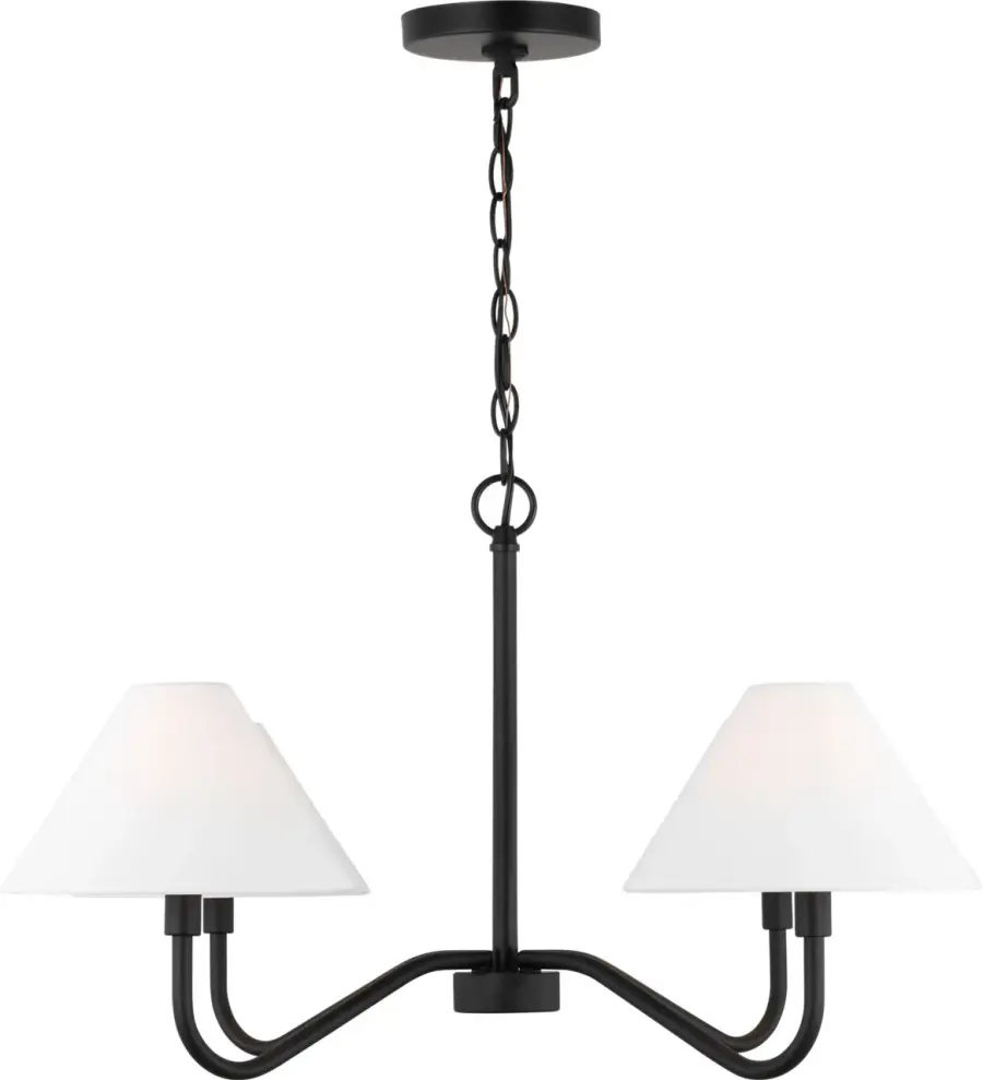 Eldon Medium Chandelier in Midnight Black - Image 3