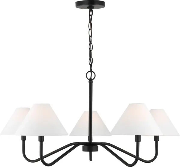 Eldon Large Chandelier in Midnight Black - Image 1