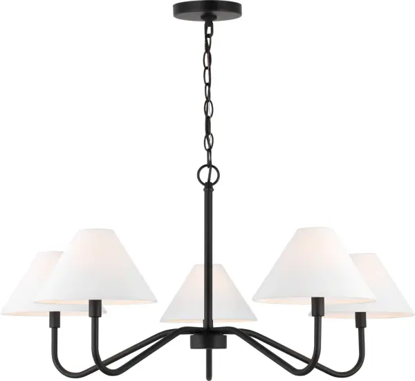 Eldon Large Chandelier in Midnight Black - Image 2