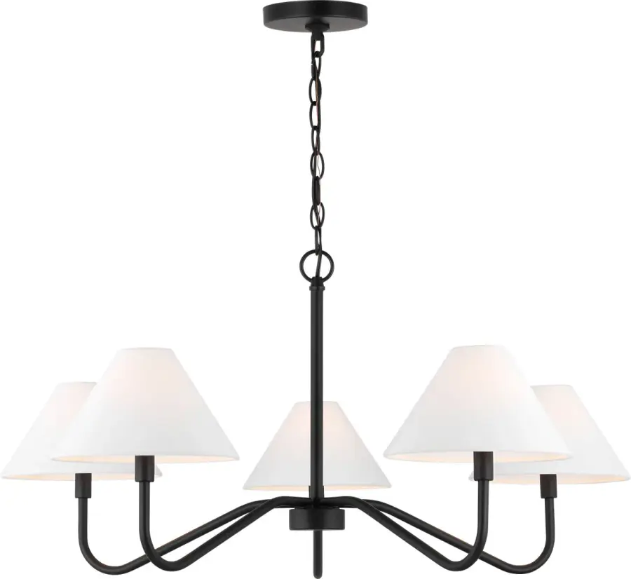 Eldon Large Chandelier in Midnight Black - Image 2