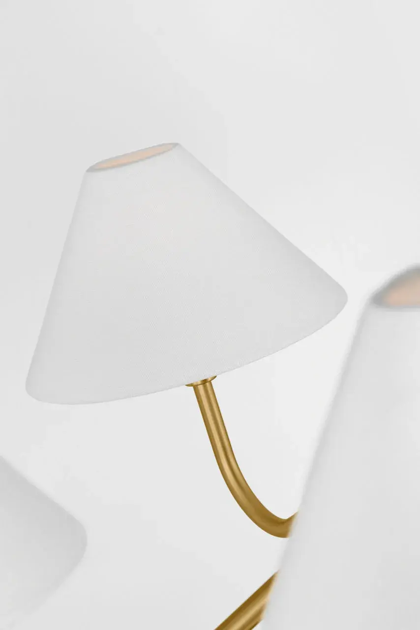Eldon Large Chandelier in Satin Brass - Image 3