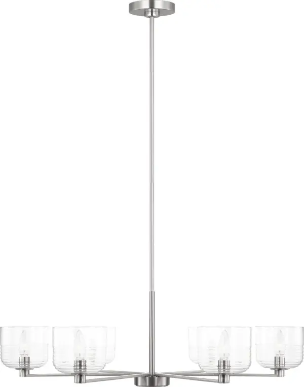 Lochdale Large Chandelier in Brushed Nickel - Image 2