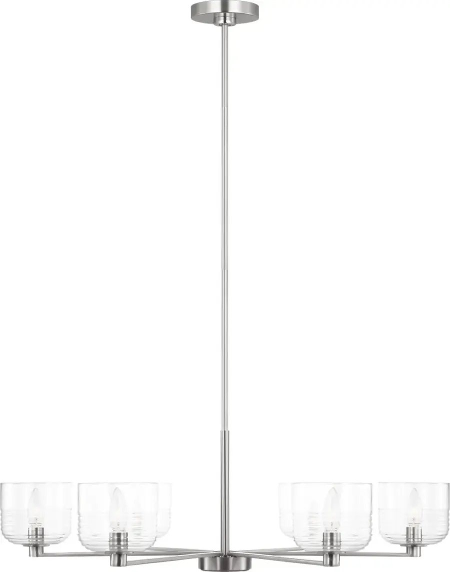 Lochdale Large Chandelier in Brushed Nickel - Image 2