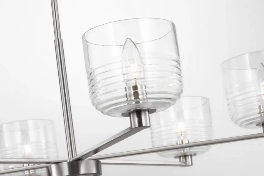 Lochdale Large Chandelier in Brushed Nickel - Image 6
