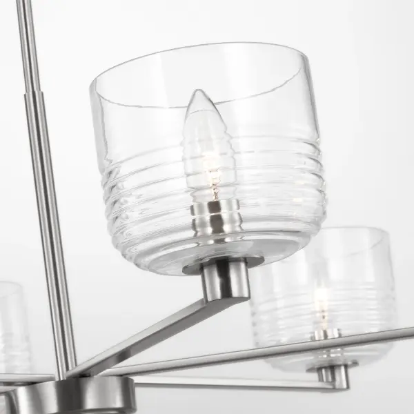 Lochdale Large Chandelier in Brushed Nickel - Image 7