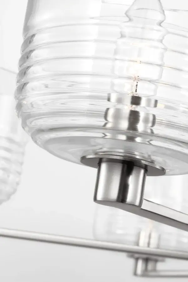 Lochdale Large Chandelier in Brushed Nickel - Image 8