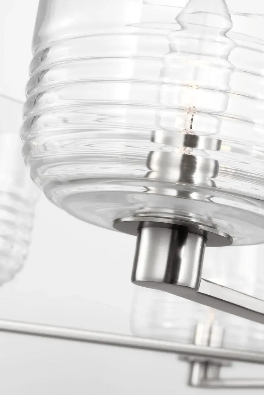 Lochdale Large Chandelier in Brushed Nickel - Image 8