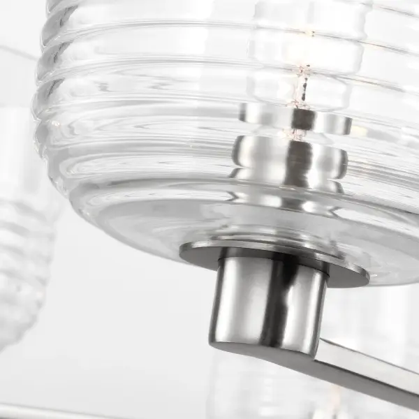 Lochdale Large Chandelier in Brushed Nickel - Image 9