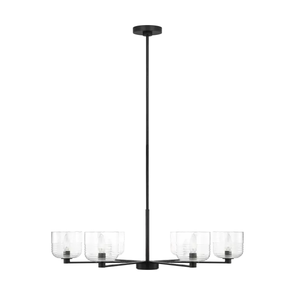 Lochdale Large Chandelier in Midnight Black - Image 3