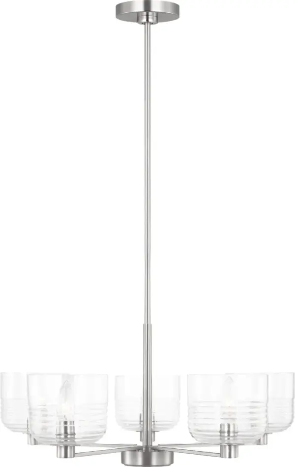Lochdale Medium Chandelier in Brushed Nickel - Image 1