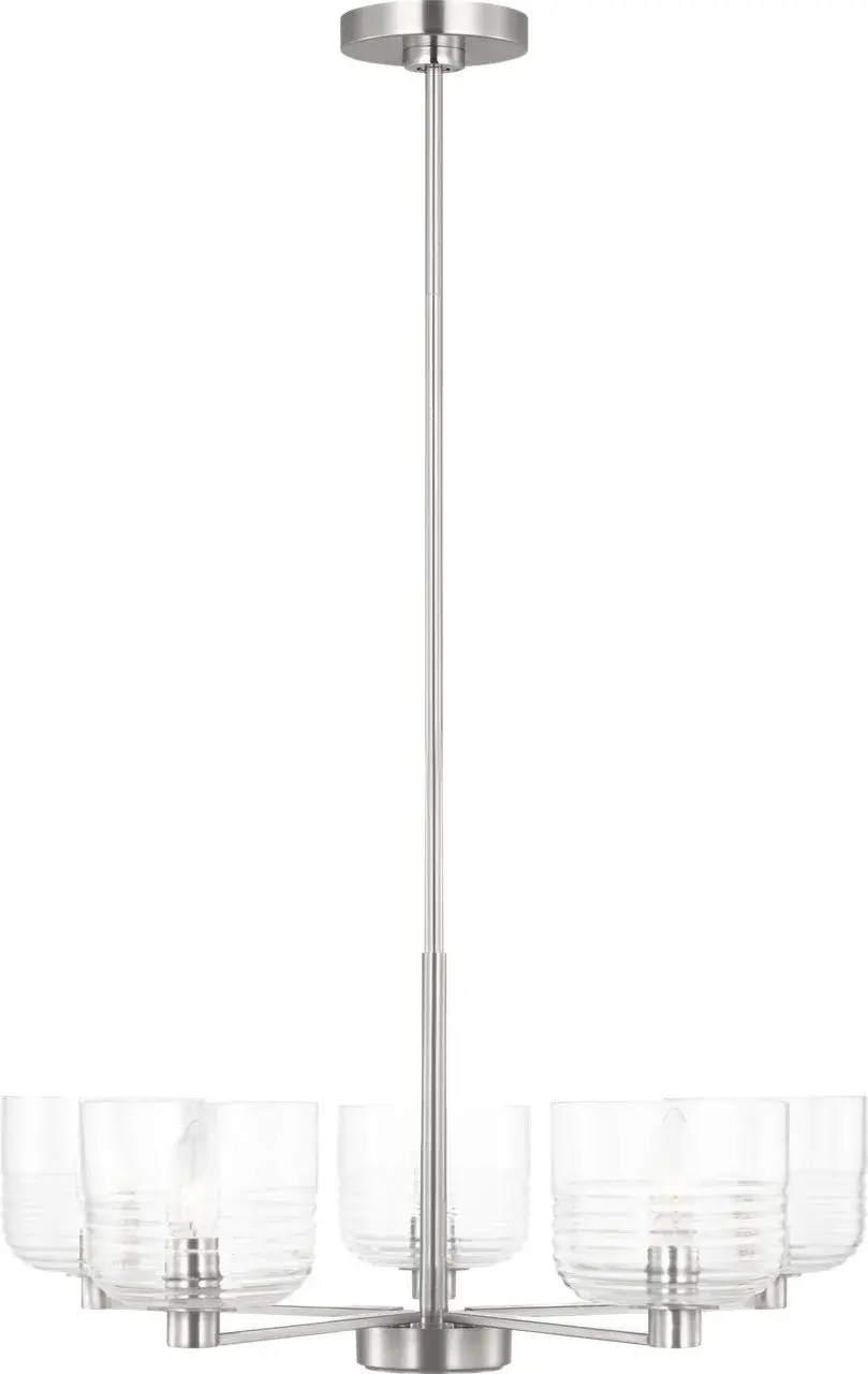 Lochdale Medium Chandelier in Brushed Nickel - Image 1