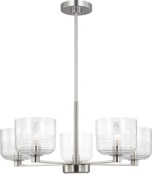 Lochdale Medium Chandelier in Brushed Nickel - Image 2