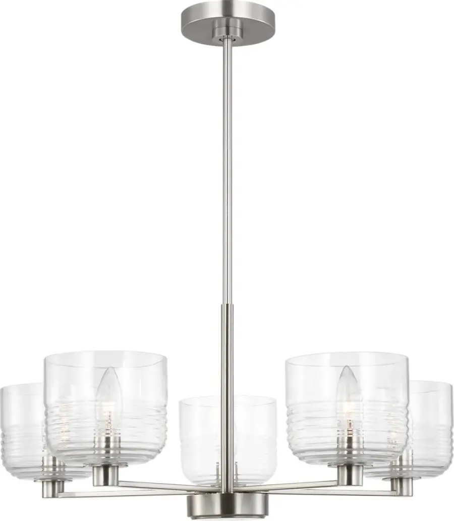 Lochdale Medium Chandelier in Brushed Nickel - Image 2
