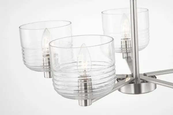 Lochdale Medium Chandelier in Brushed Nickel - Image 4