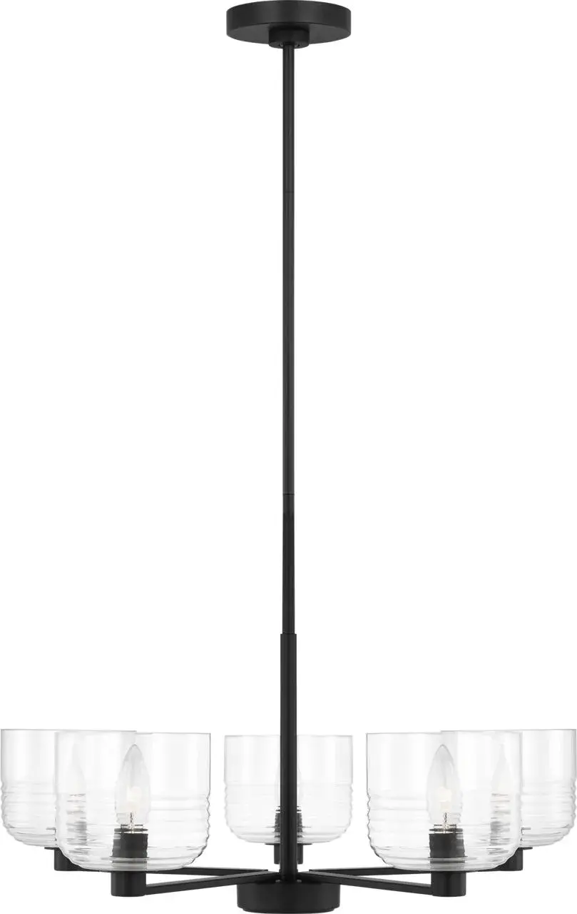 Lochdale Medium Chandelier in Midnight Black - Image 2