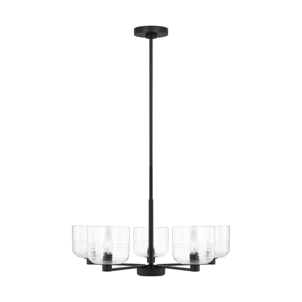 Lochdale Medium Chandelier in Midnight Black - Image 3