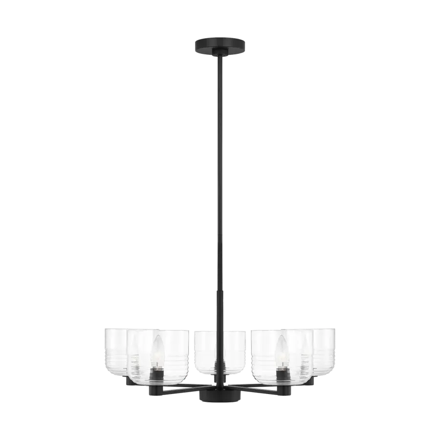 Lochdale Medium Chandelier in Midnight Black - Image 3