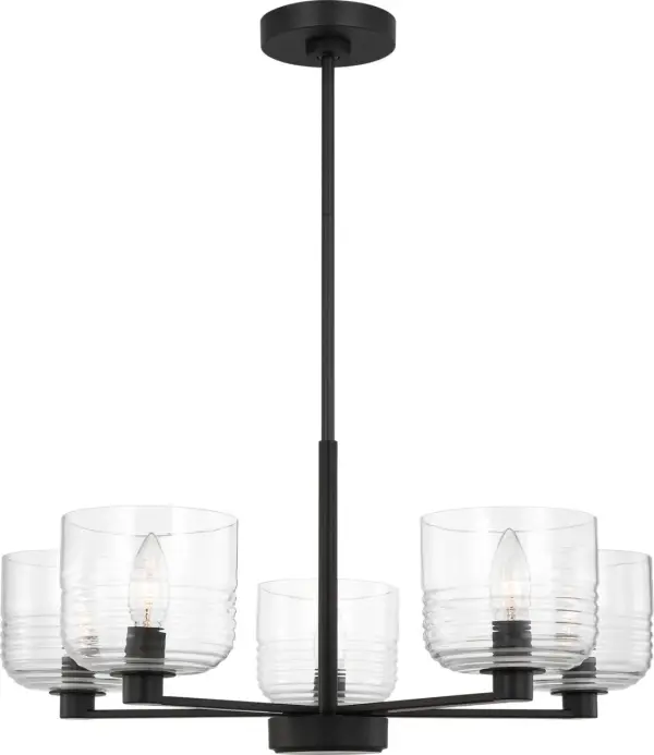 Lochdale Medium Chandelier in Midnight Black - Image 4