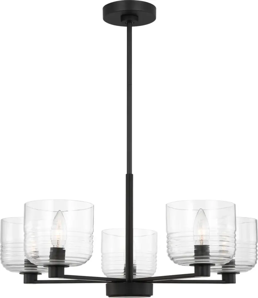 Lochdale Medium Chandelier in Midnight Black - Image 4