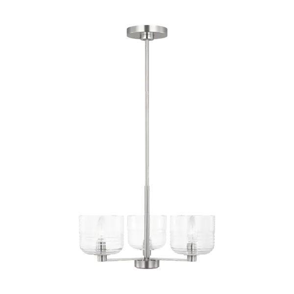 Lochdale Small Chandelier in Brushed Nickel - Image 1